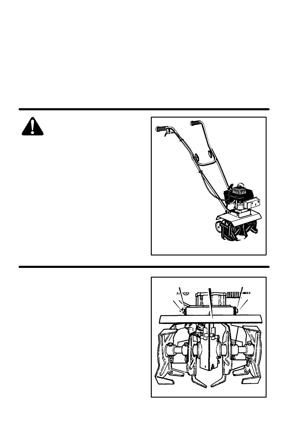 Assembly, Assembly parts packed separately in carton, How to remove the cultivator from the carton | How to assemble the handle | Murray 11052x4D User Manual | Page 7 / 72