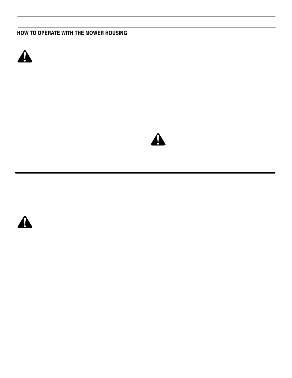 Operation, How to operate with the mower housing, How to operate the unit on hills | Murray 405000x8C User Manual | Page 17 / 52