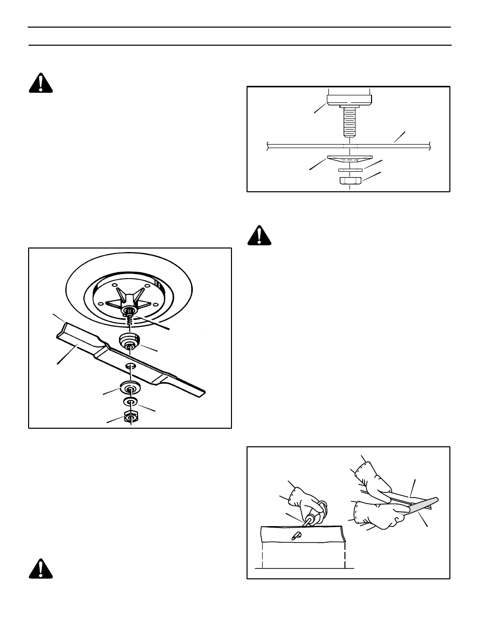 Maintenance, Inspect blade, How to remove and install the blade | How to sharpen the blade | Murray 405000x8C User Manual | Page 21 / 52