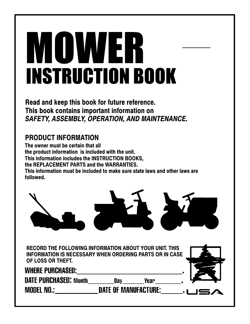 Murray 387004x48A User Manual | 52 pages