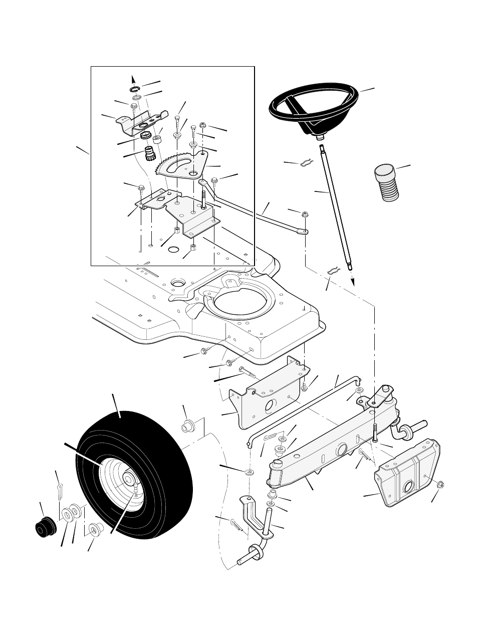 Steering | Murray 387004x48A User Manual | Page 38 / 52
