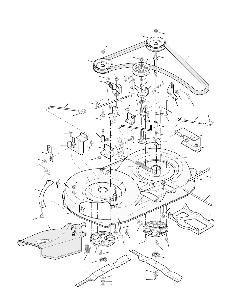 Mower housing | Murray 387004x48A User Manual | Page 42 / 52