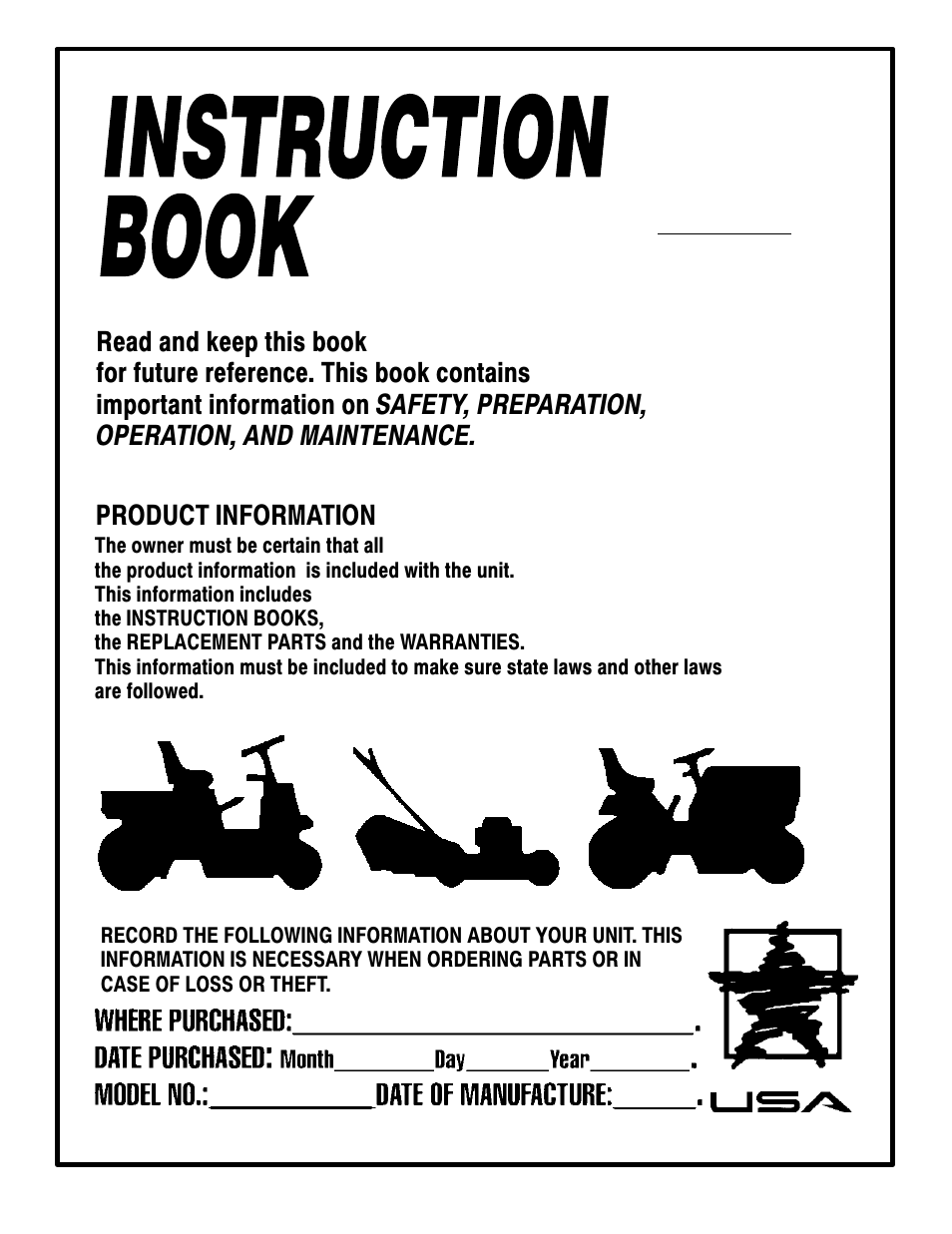 Murray 465609x24A User Manual | 56 pages