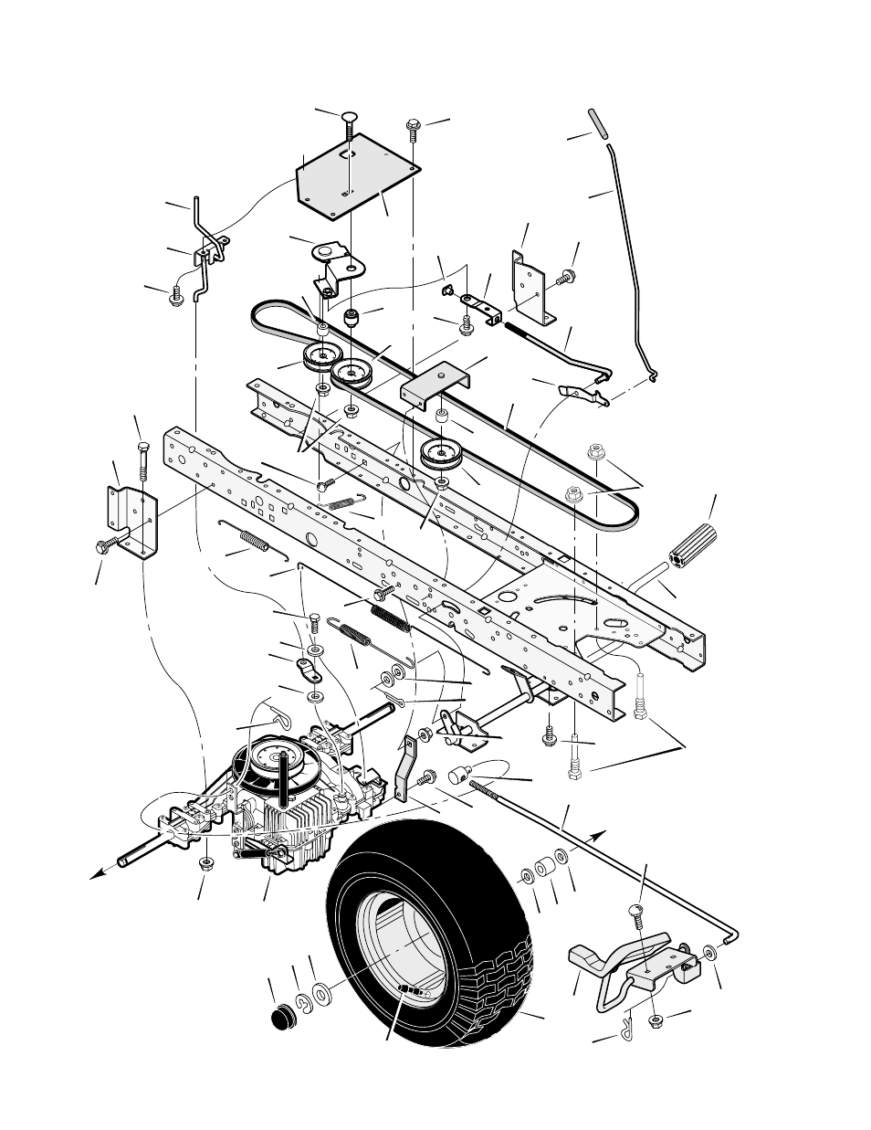 Drive assembly | Murray 465609x24A User Manual | Page 40 / 56