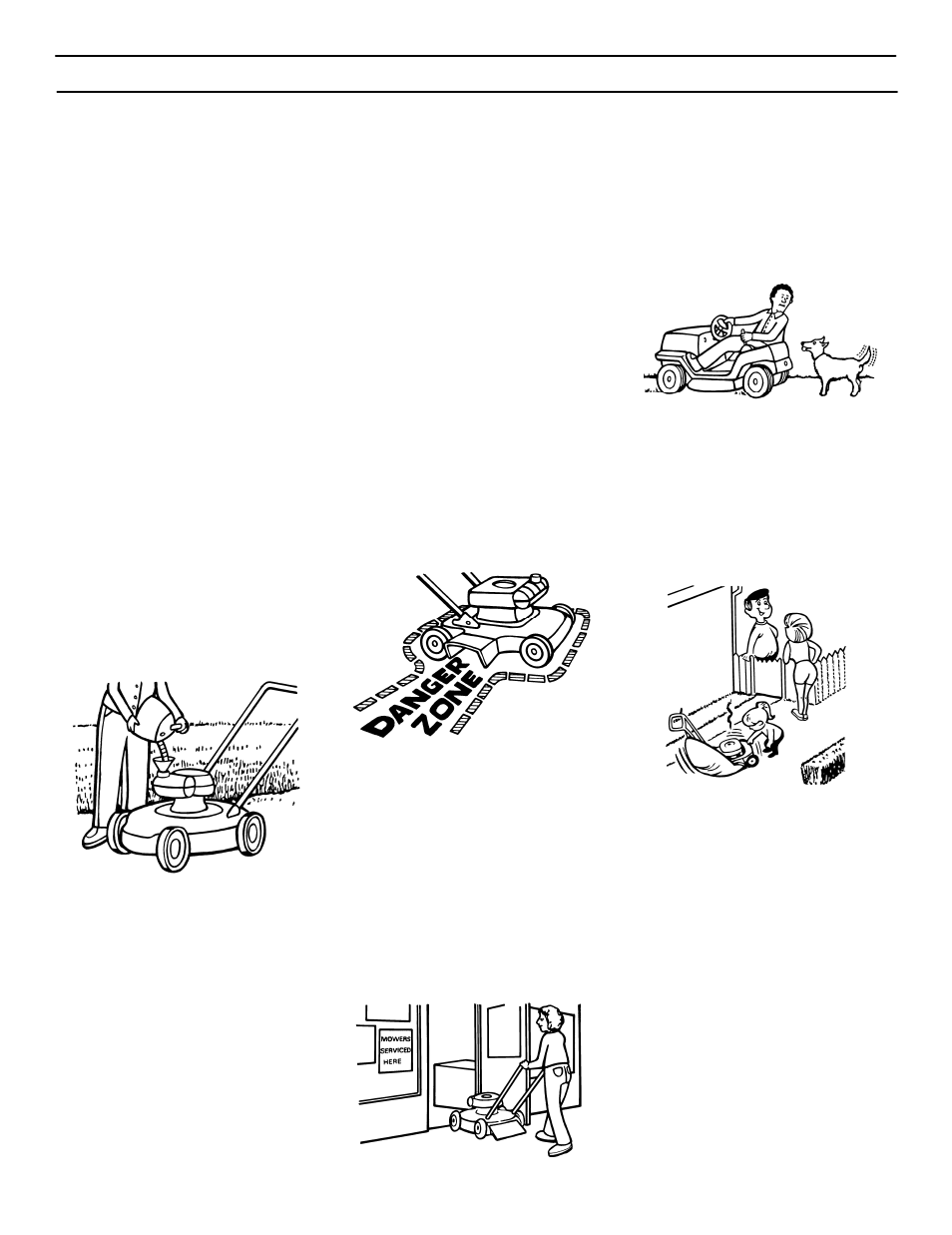 Safe mowing guide | Murray 465609x24A User Manual | Page 6 / 56