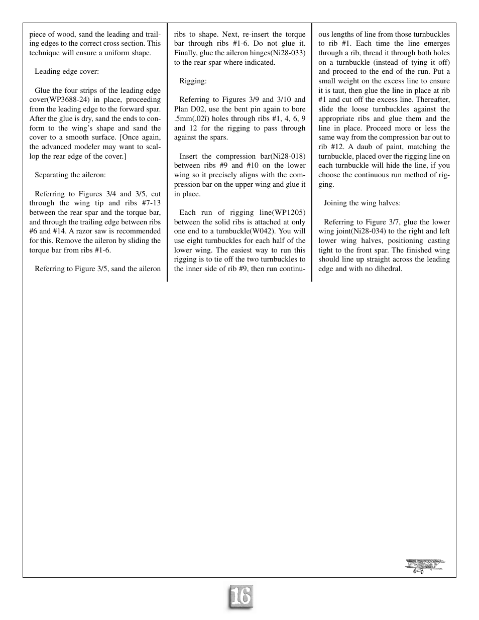 Model Shipways 28 User Manual | Page 16 / 31