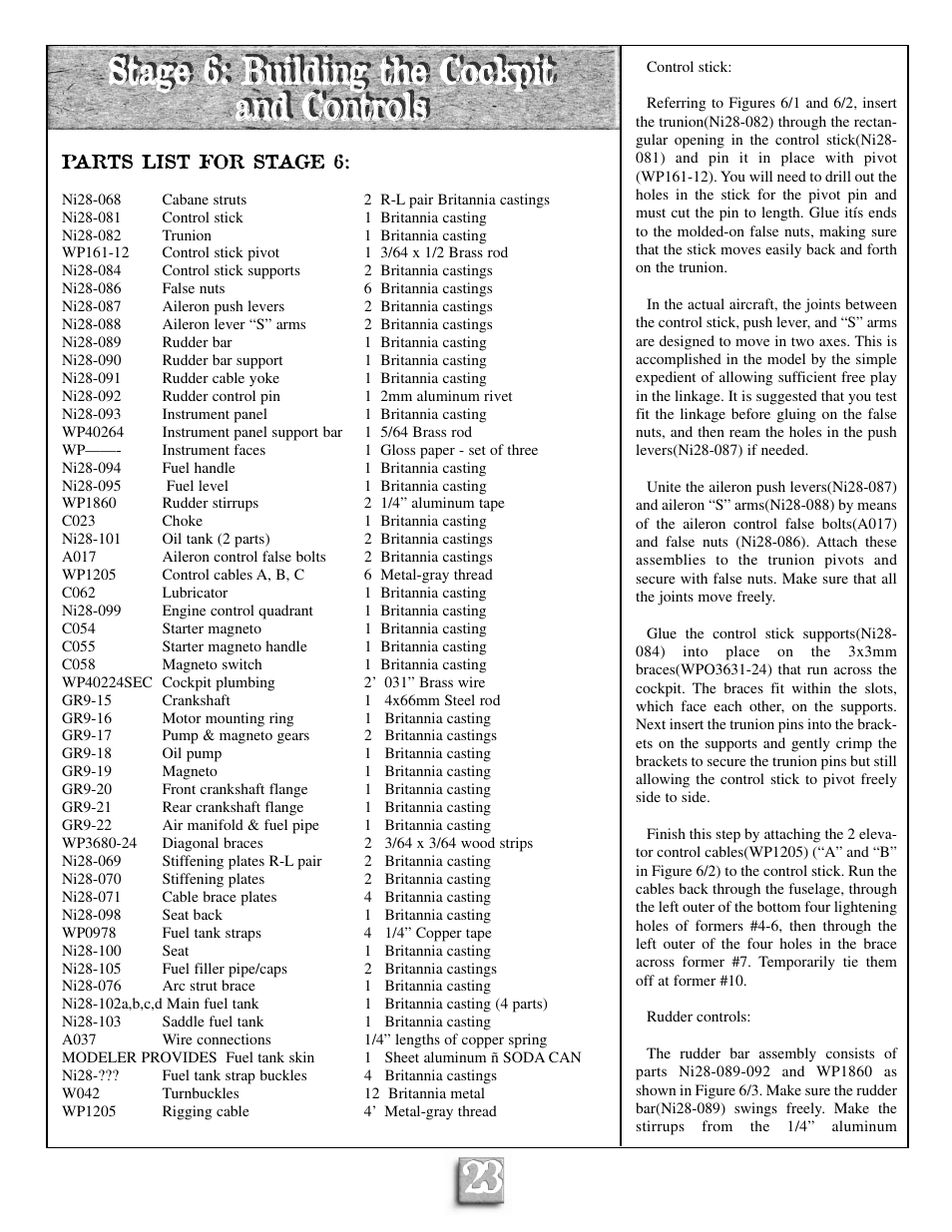 Model Shipways 28 User Manual | Page 23 / 31