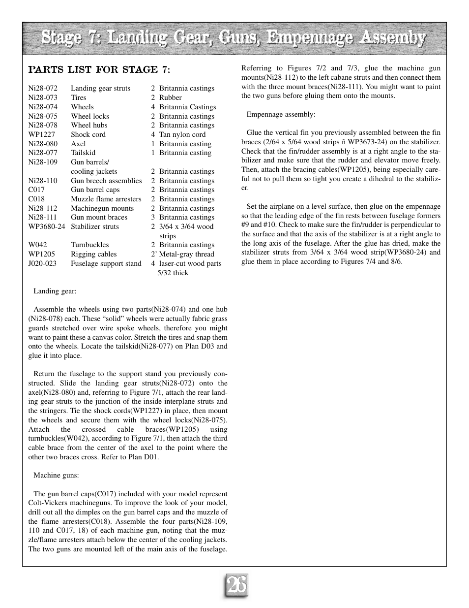 Model Shipways 28 User Manual | Page 26 / 31