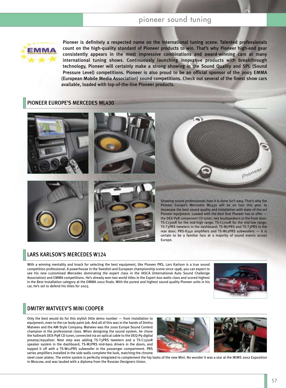 Pioneer sound tuning | Pioneer Reference Series DEX-P9R User Manual | Page 7 / 52
