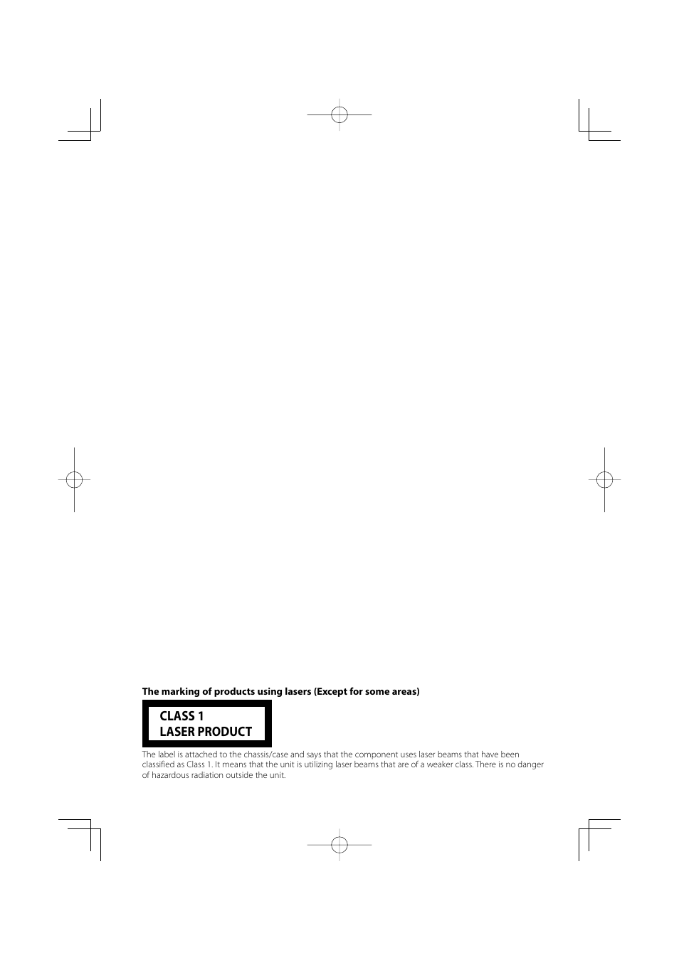 Class 1 laser product | Mitsubishi Motors B64-3824-00/00 (MV) MZ360234EX (DNX7200ZM4) User Manual | Page 100 / 100
