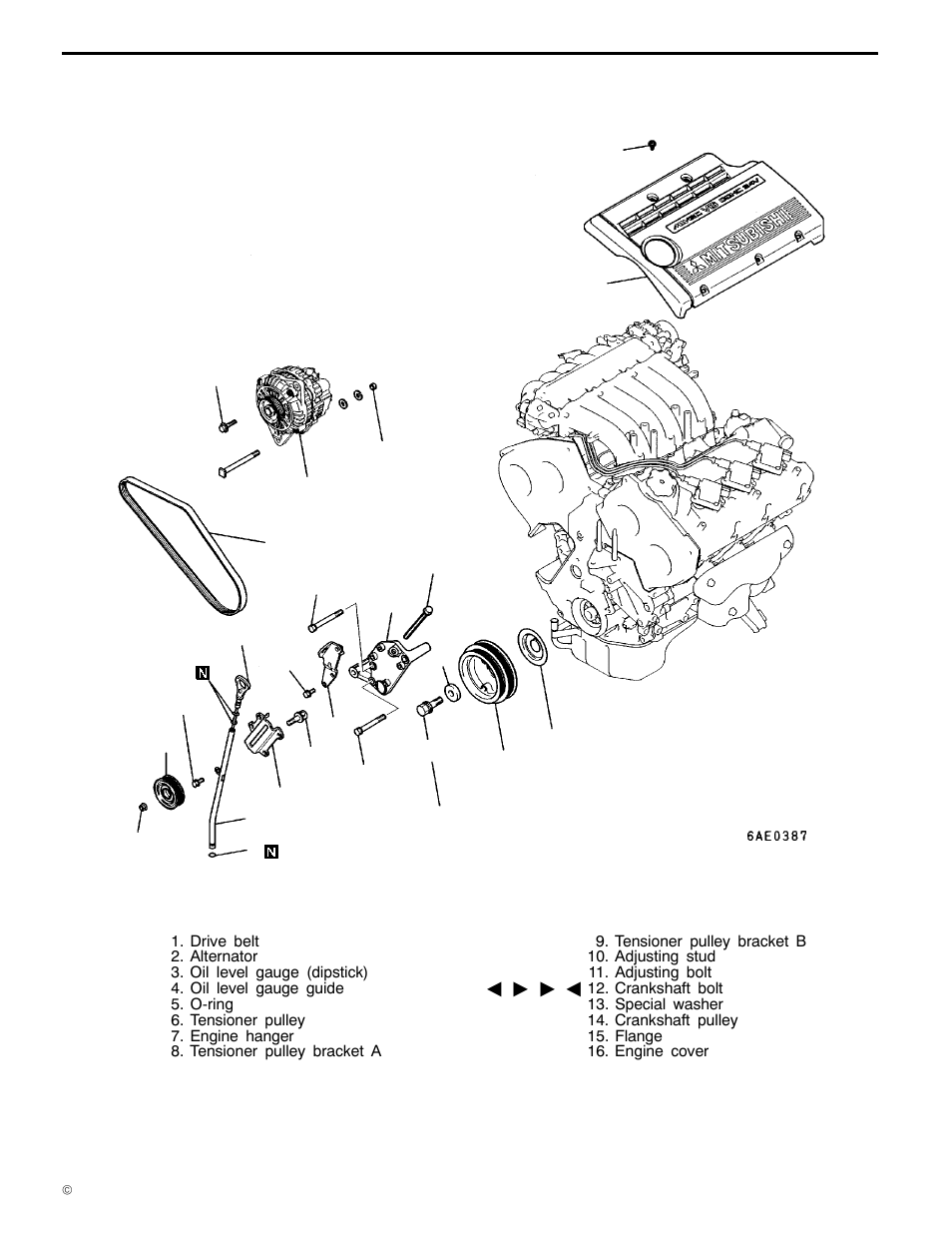 11a-3-2, 6a1 engine (e - w), Removal and installation <mivec | Mitsubishi Motors 6A1 User Manual | Page 17 / 83