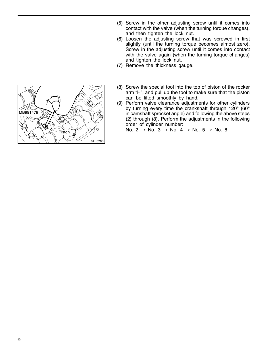 6a1 engine (e - w) | Mitsubishi Motors 6A1 User Manual | Page 47 / 83