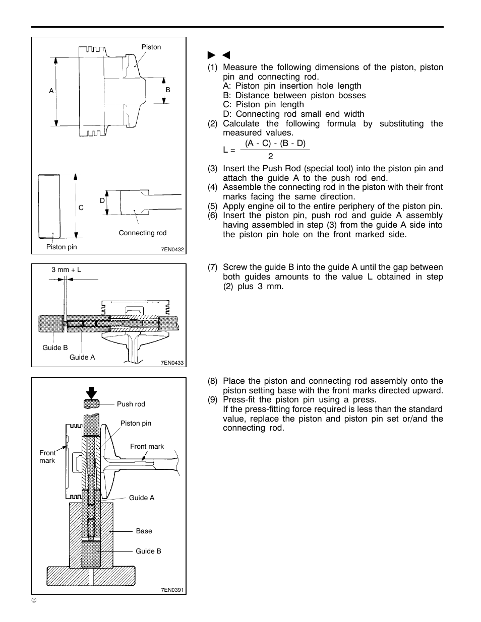 6a1 engine (e - w), Installation service points | Mitsubishi Motors 6A1 User Manual | Page 68 / 83
