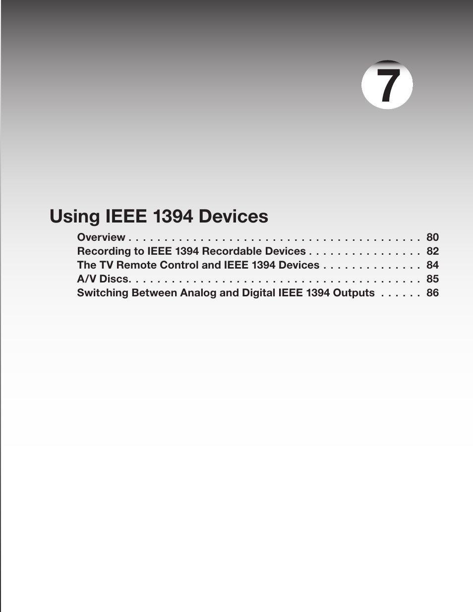 Using ieee 1394 devices | MITSUBISHI ELECTRIC WD-52631 User Manual | Page 79 / 108