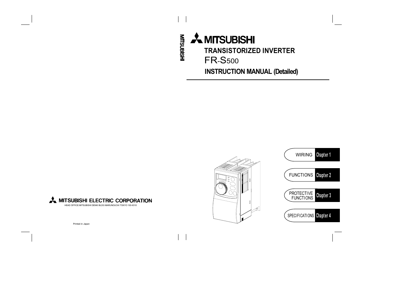 MITSUBISHI ELECTRIC FR-S520 User Manual | 191 pages
