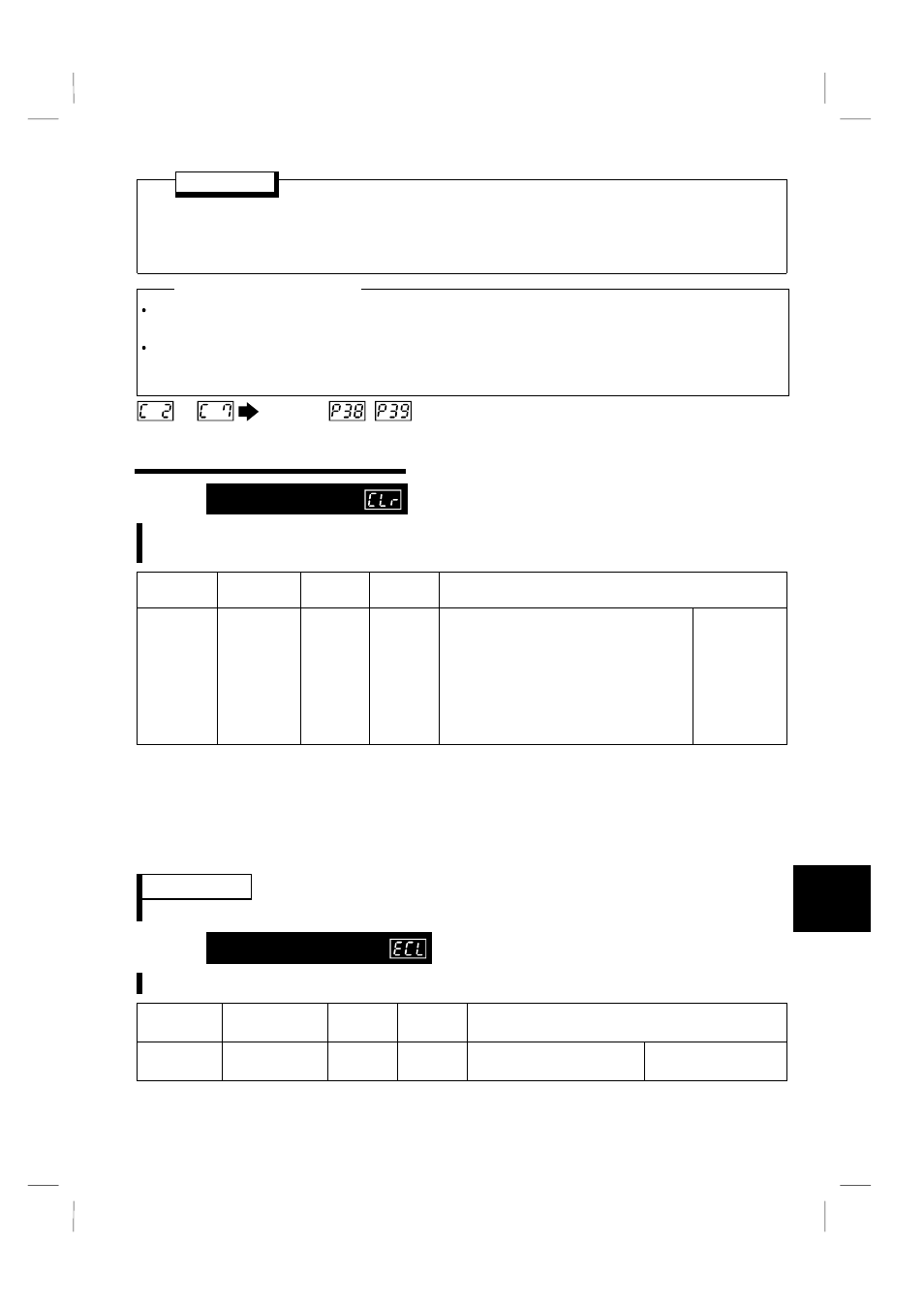 13 clear parameters, 1 parameter clear [clr, 2 alarm history clear [ecl | 1 parameter clear, 2 alarm history clear | MITSUBISHI ELECTRIC FR-S520 User Manual | Page 124 / 191