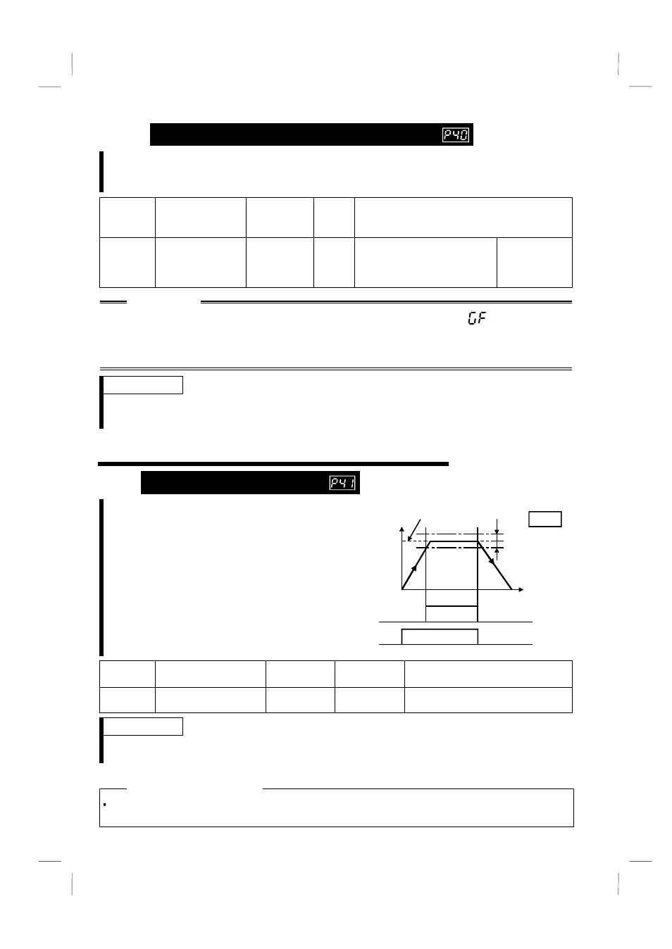 4 output terminal function parameters, 1 up-to-frequency sensitivity [p41, 19 start-time ground fault detection selection | 1 up-to-frequency sensitivity | MITSUBISHI ELECTRIC FR-S520 User Manual | Page 87 / 191