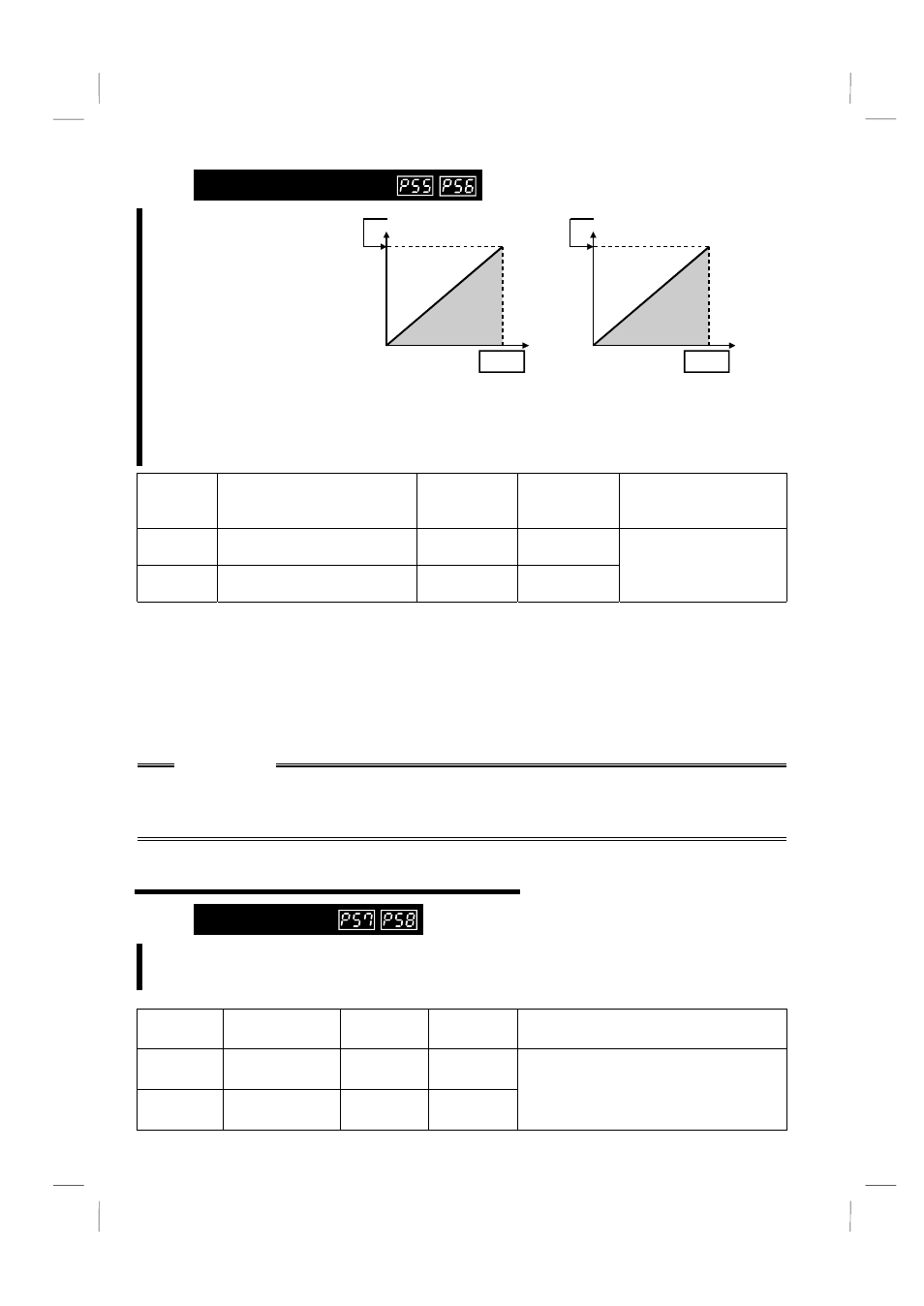 3 monitoring reference [p55] [p56, 7 restart operation parameters, 1 restart setting [p57] [p58 | 3 monitoring reference, 1 restart setting, Setting | MITSUBISHI ELECTRIC FR-S520 User Manual | Page 93 / 191