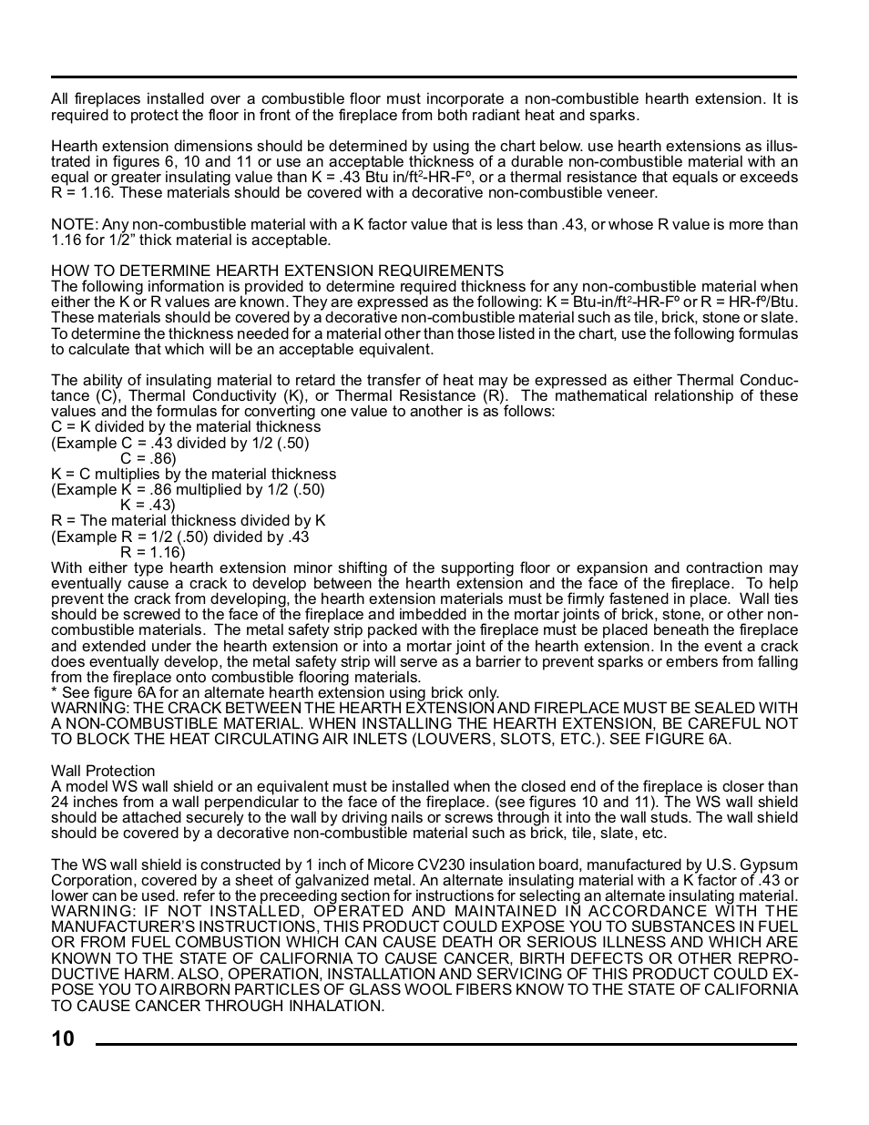 Martin Fireplaces B36RA User Manual | Page 10 / 32