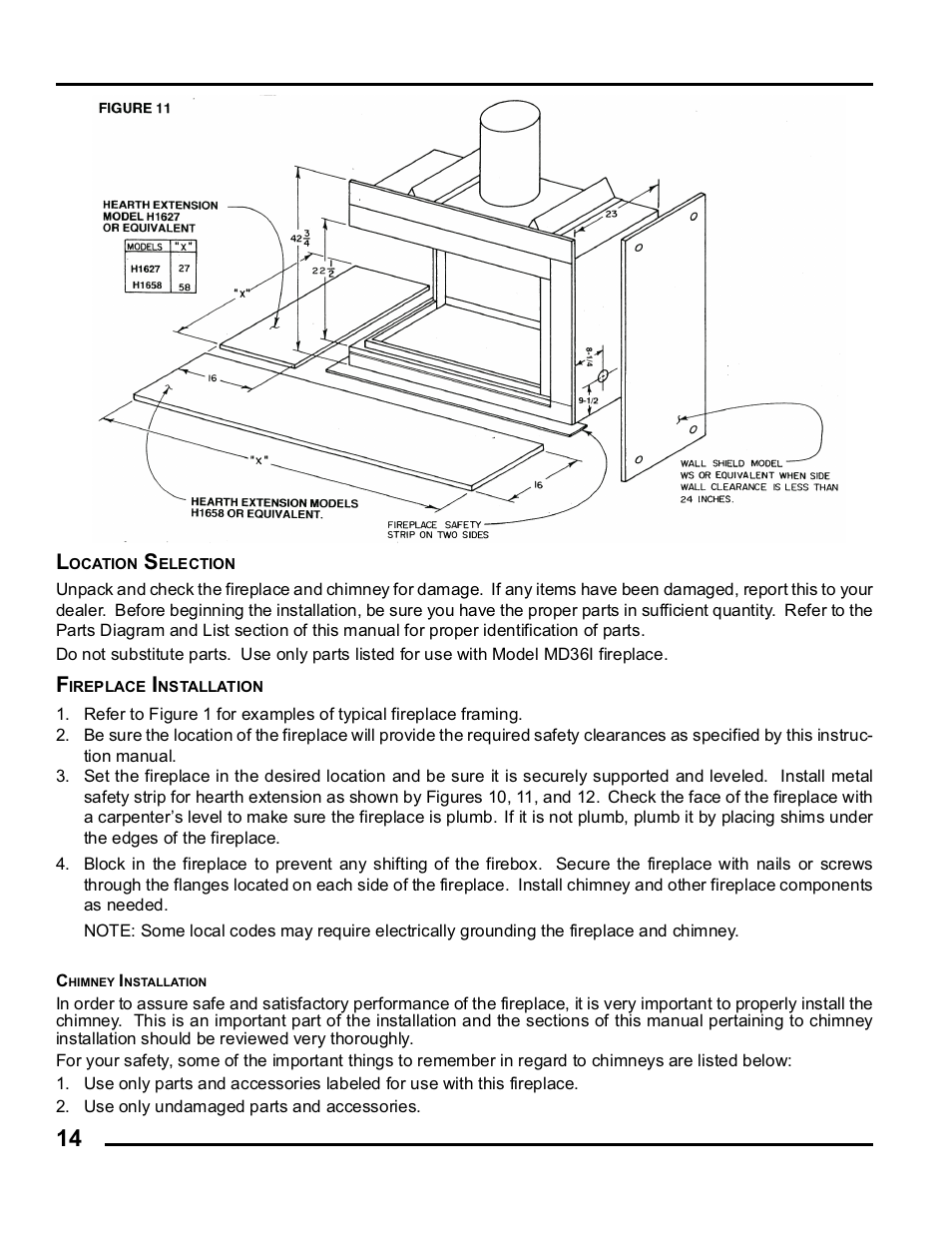 Martin Fireplaces B36RA User Manual | Page 14 / 32