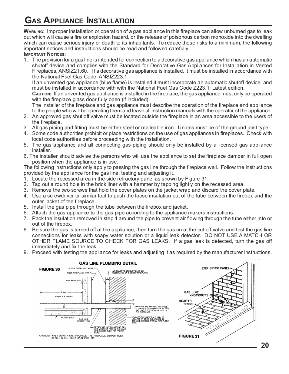Martin Fireplaces MPL PENINSULA 53D9042 User Manual | Page 21 / 32