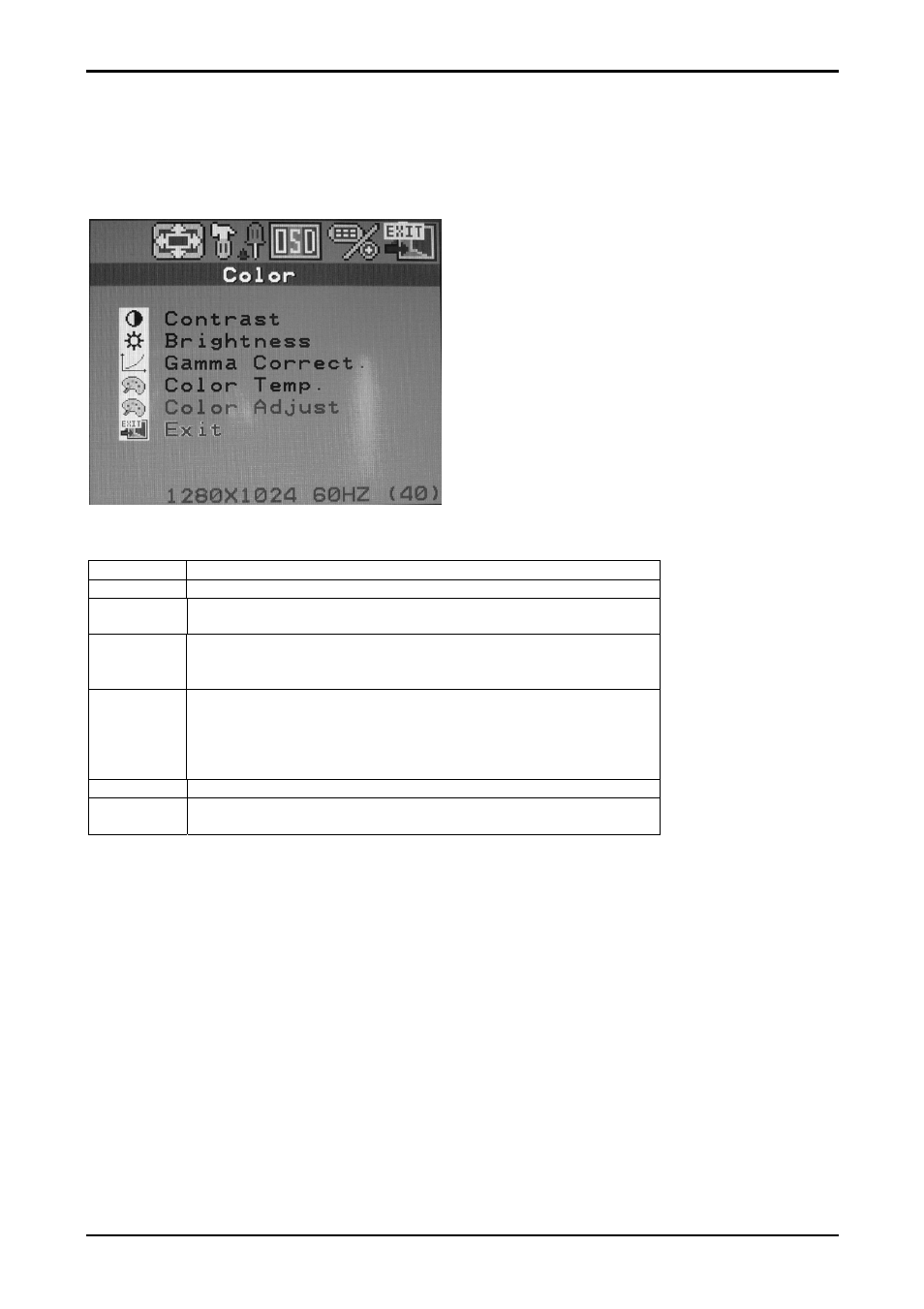 Osd functions & adjustments, Color menu, Color temp | Mermaid Technology 170 User Manual | Page 10 / 24