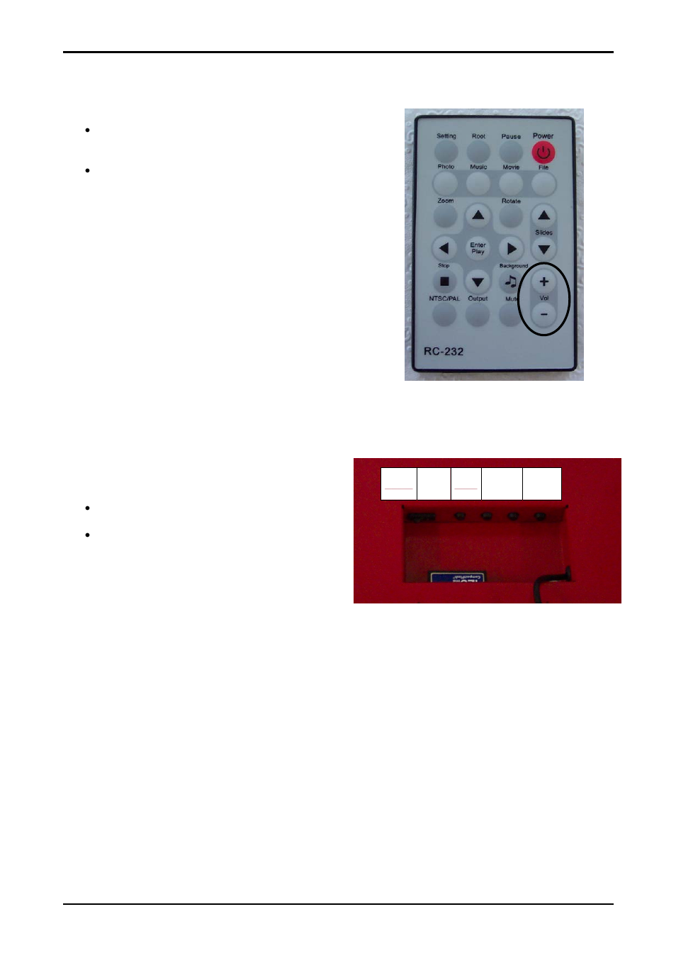 Operating the unit – flashplayer part: continued, Operating the unit – monitor part | Mermaid Technology 170 User Manual | Page 8 / 24