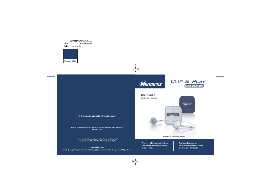 Memorex CLIP & PLAY MMP8001 User Manual | 70 pages