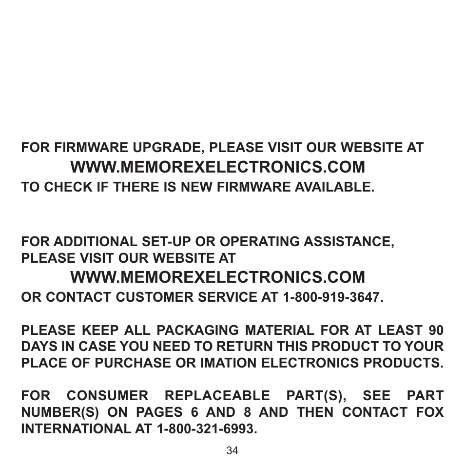 Memorex CLIP & PLAY MMP8001 User Manual | Page 35 / 70