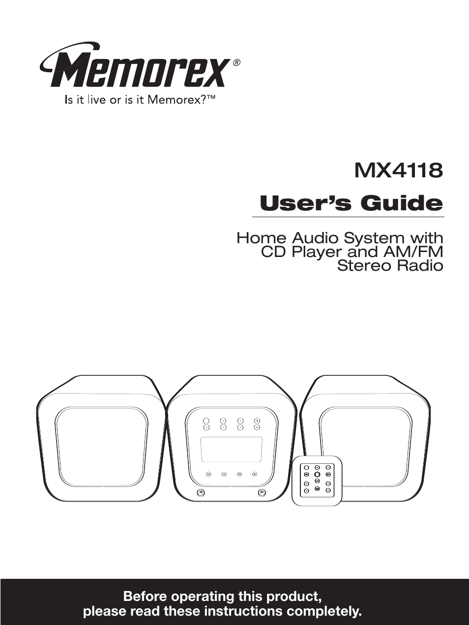 Memorex MX4118 User Manual | 21 pages