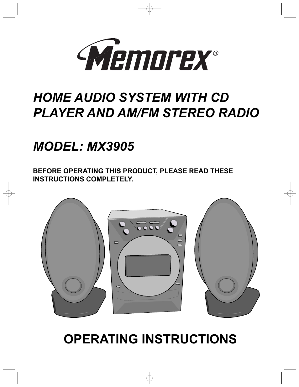 Memorex MX3905 User Manual | 21 pages