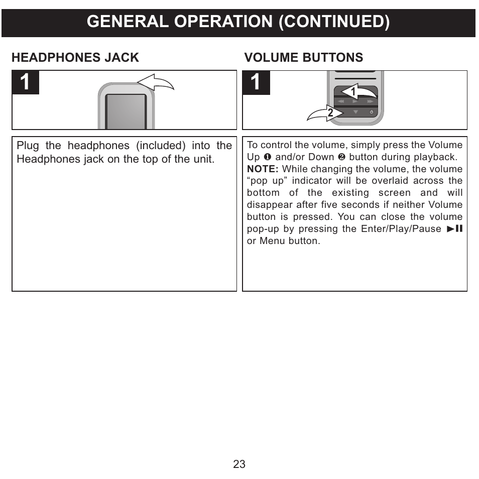 General operation (continued) | Memorex MMP8590-WHT User Manual | Page 24 / 124