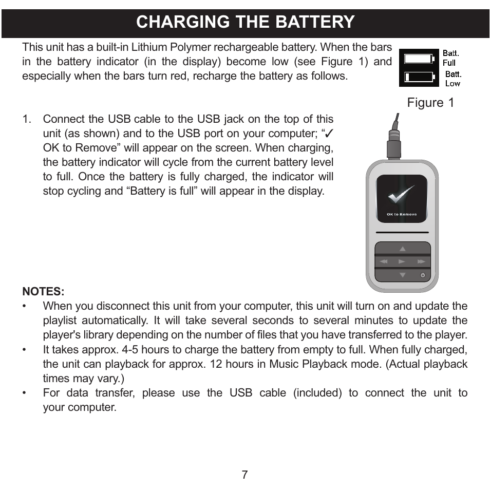 Charging the battery | Memorex MMP8590-WHT User Manual | Page 8 / 124