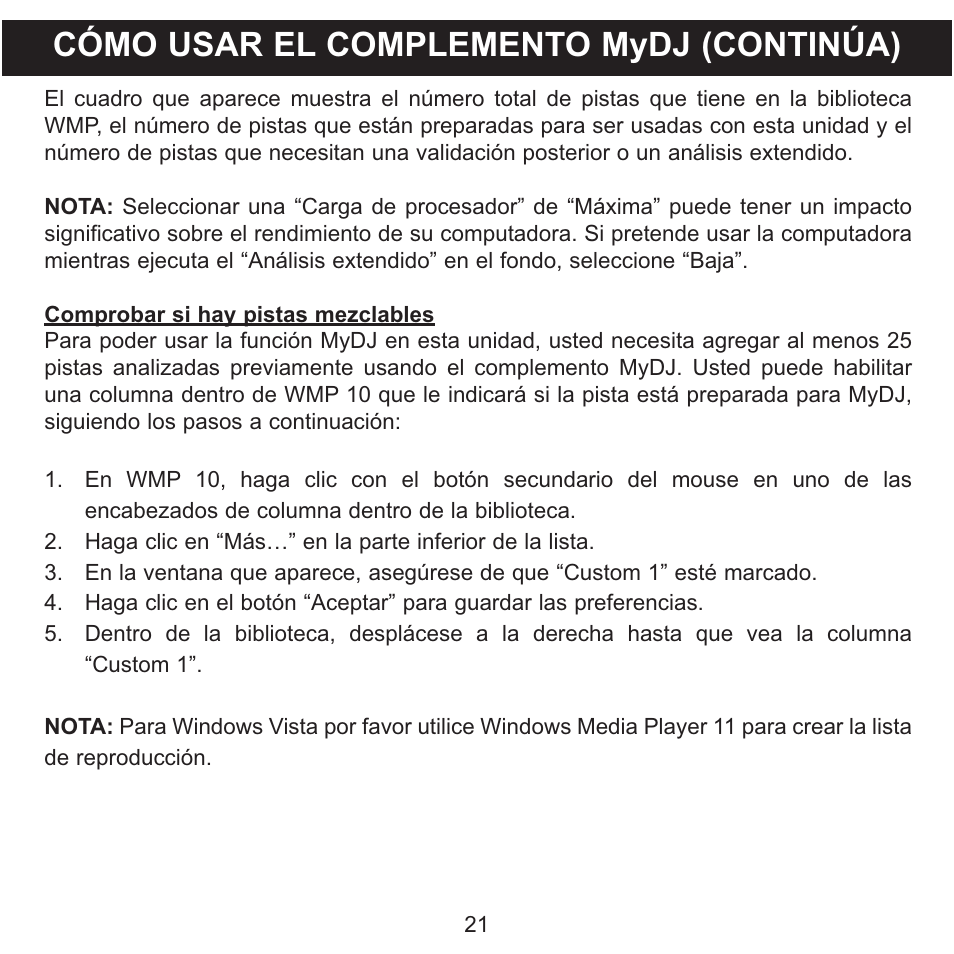 Cómo usar el complemento mydj (continúa) | Memorex MMP8590-WHT User Manual | Page 83 / 124