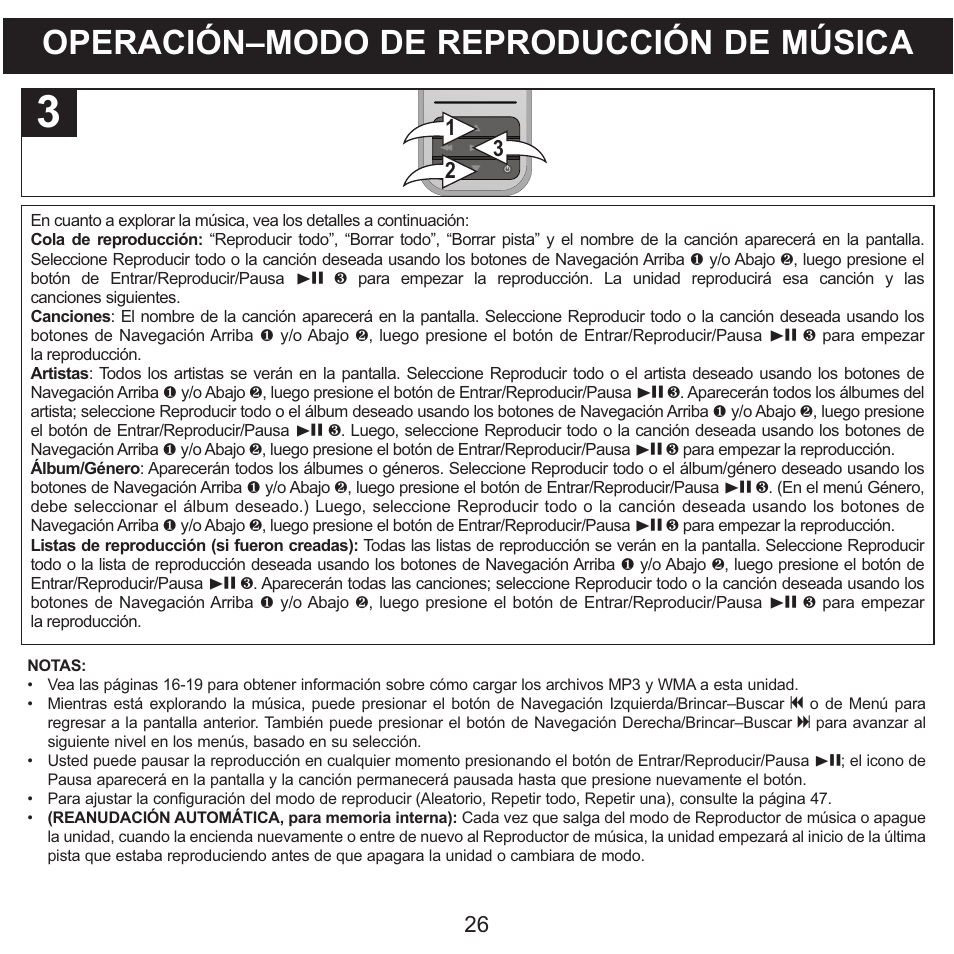 Operación–modo de reproducción de música | Memorex MMP8590-WHT User Manual | Page 88 / 124