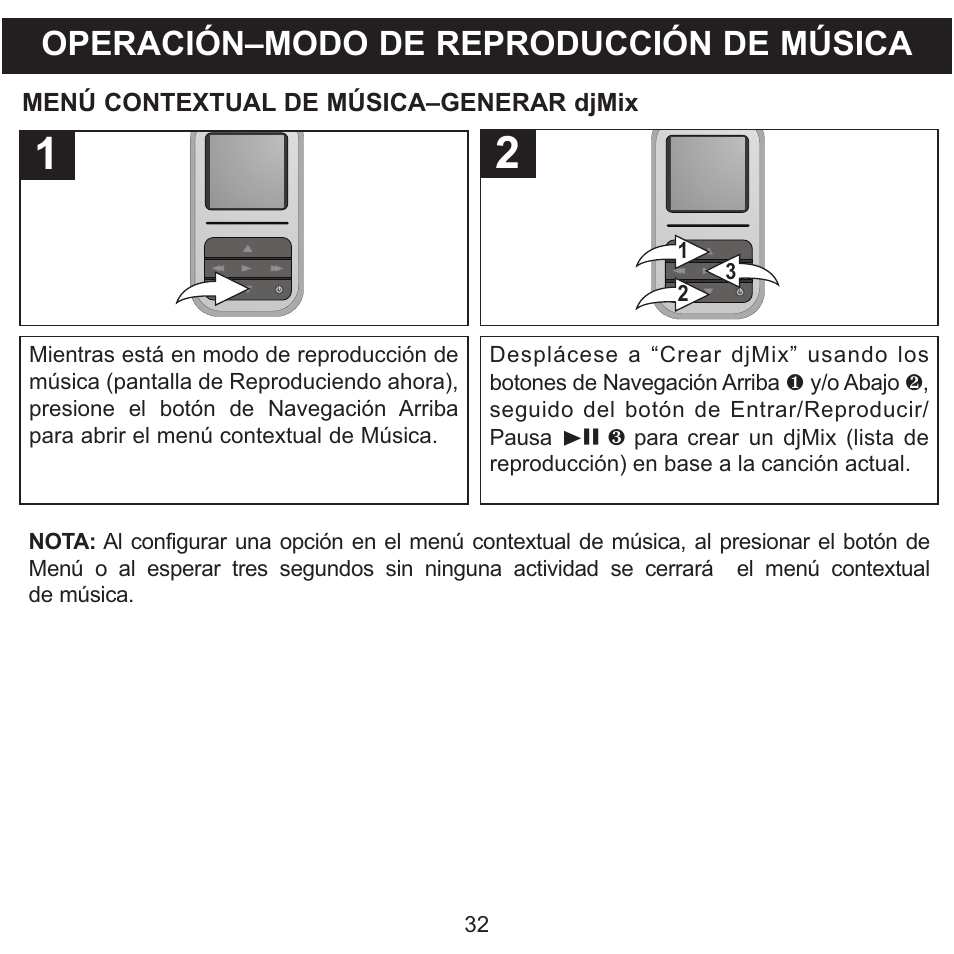 Operación–modo de reproducción de música | Memorex MMP8590-WHT User Manual | Page 94 / 124
