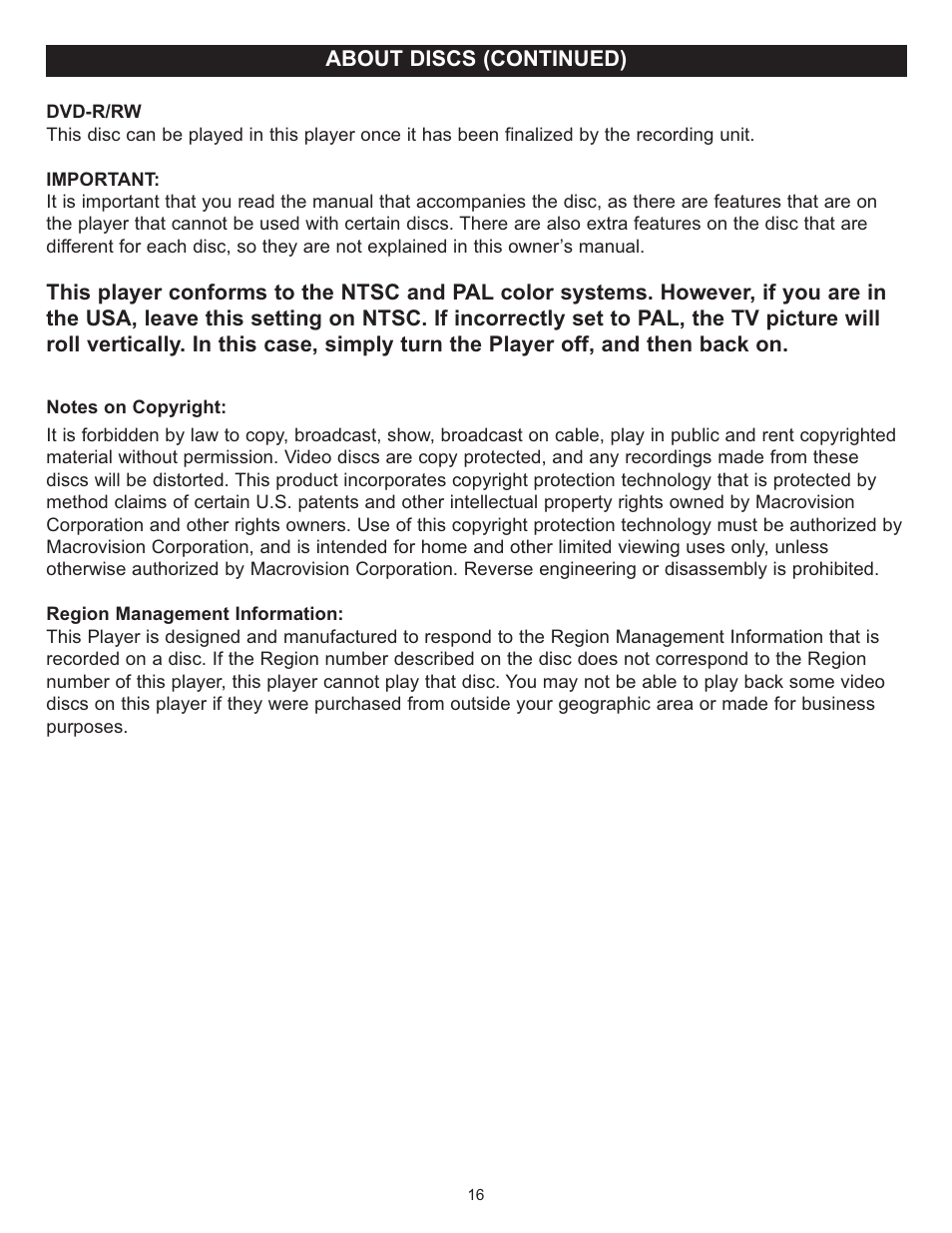 Memorex MVD-2037 O/M.QXD User Manual | Page 16 / 40