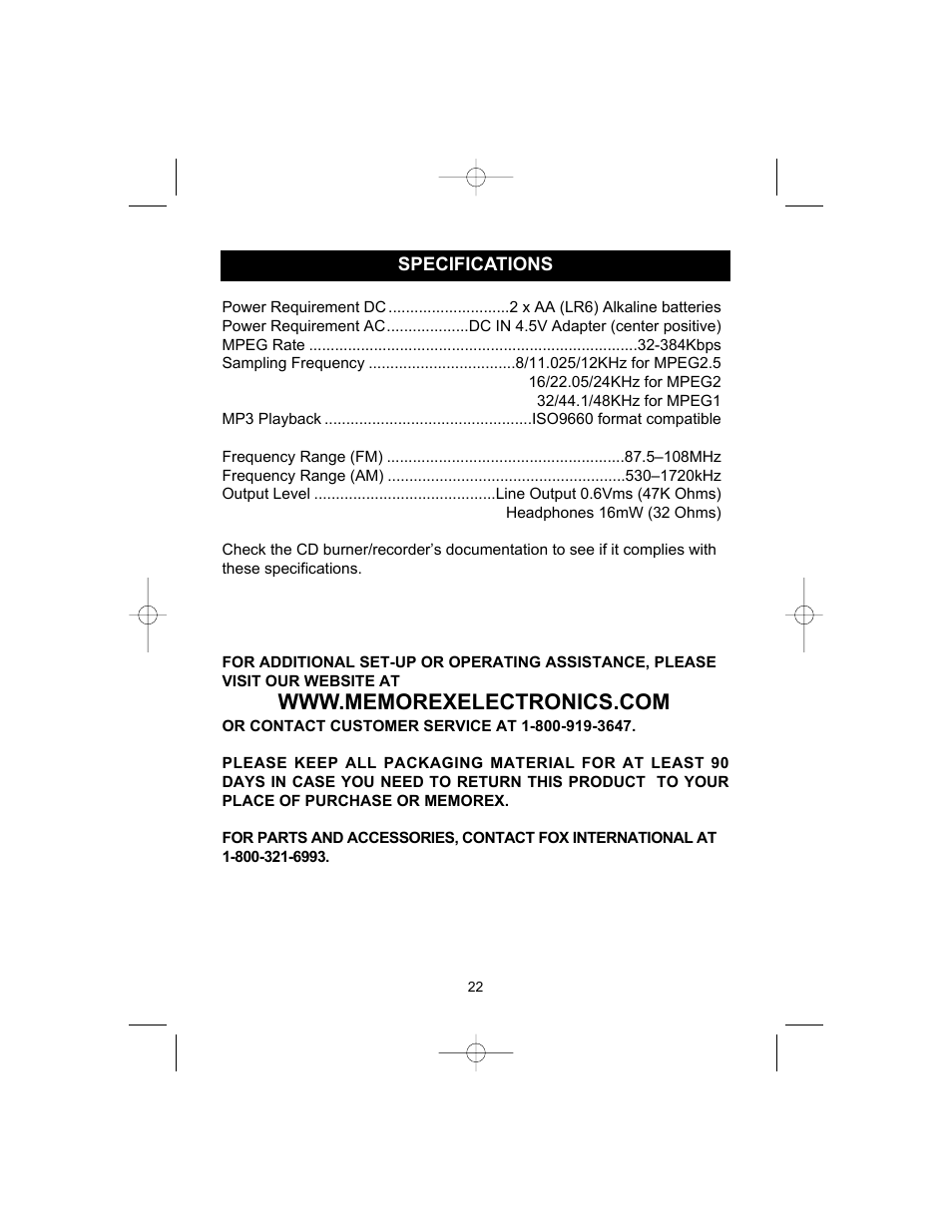 Memorex MPD8857 User Manual | Page 23 / 24