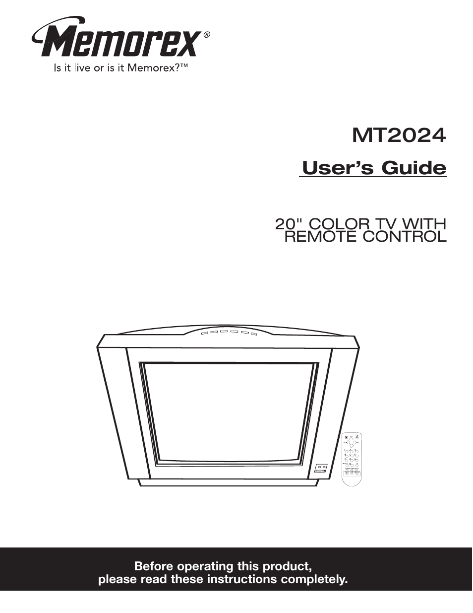 Memorex MT2024 User Manual | 36 pages