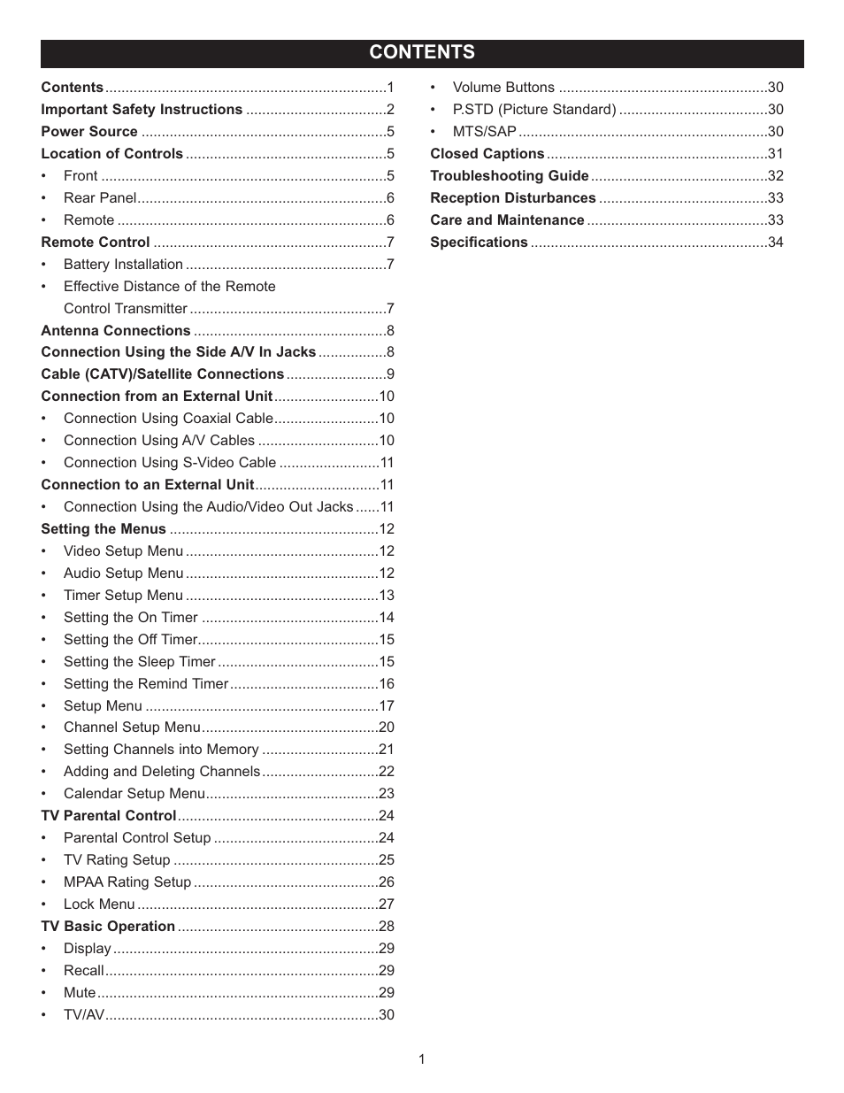 Memorex MT2024 User Manual | Page 2 / 36