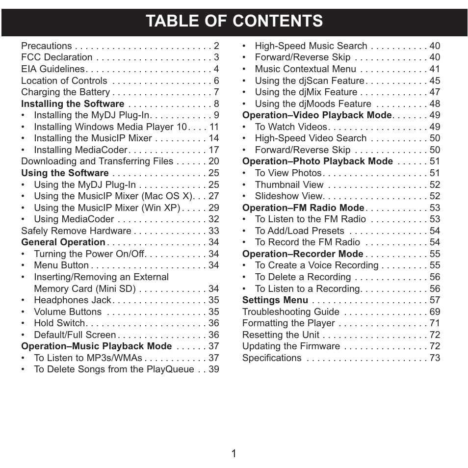 Memorex MMP8620 User Manual | 74 pages