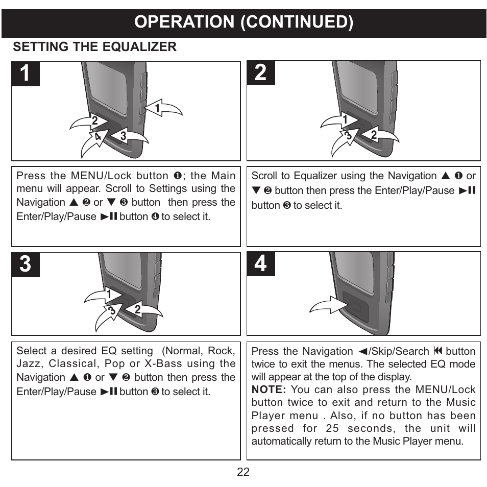 Operation (continued) | Memorex MMP8575 User Manual | Page 23 / 36