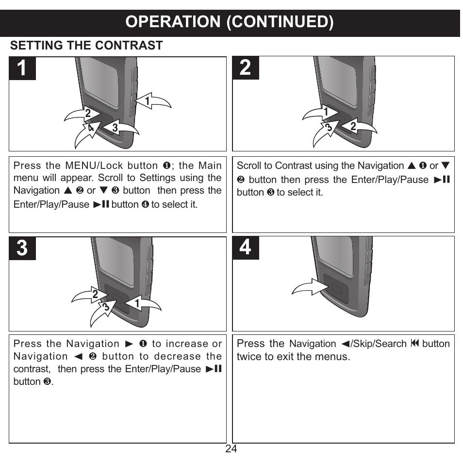 Operation (continued) | Memorex MMP8575 User Manual | Page 25 / 36