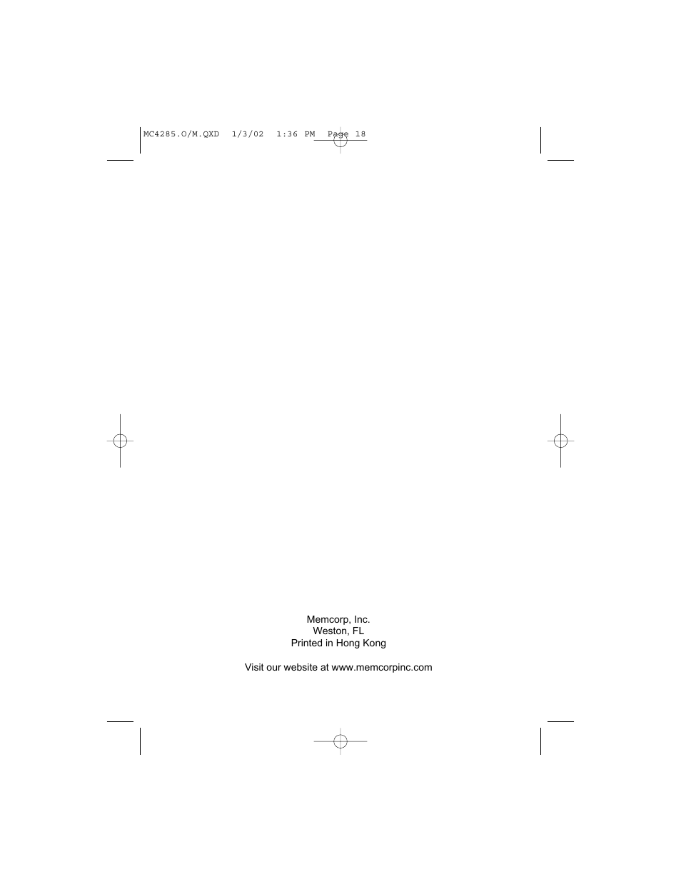 Memorex MC4285 User Manual | Page 19 / 19