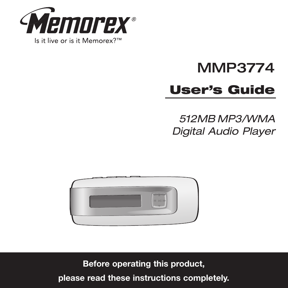 Memorex MMP3774 User Manual | 40 pages