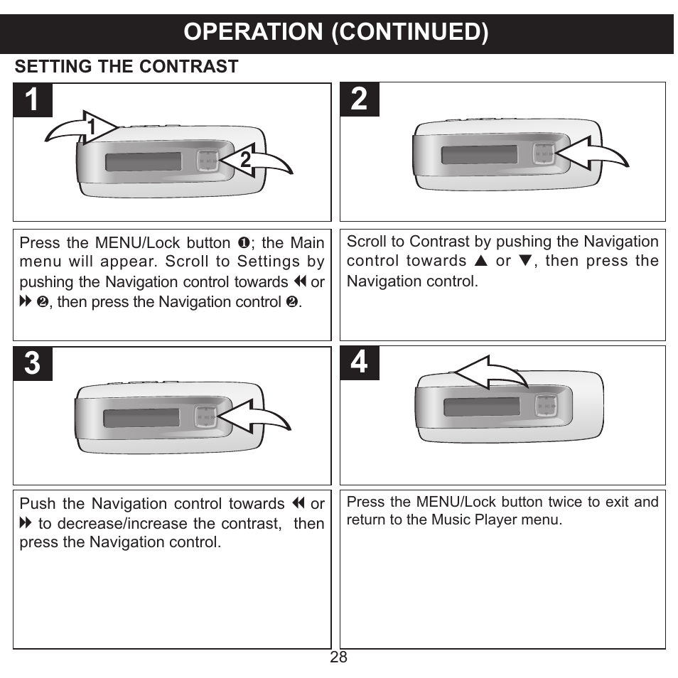 Operation (continued) | Memorex MMP3774 User Manual | Page 29 / 40