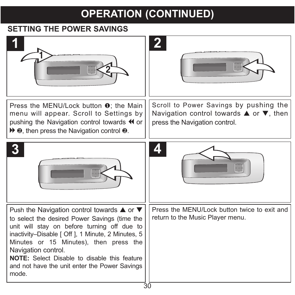 Operation (continued) | Memorex MMP3774 User Manual | Page 31 / 40