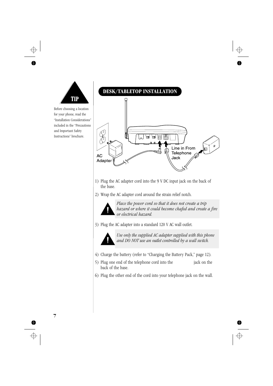 Desk/tabletop installation | Memorex MPH6929 User Manual | Page 12 / 42