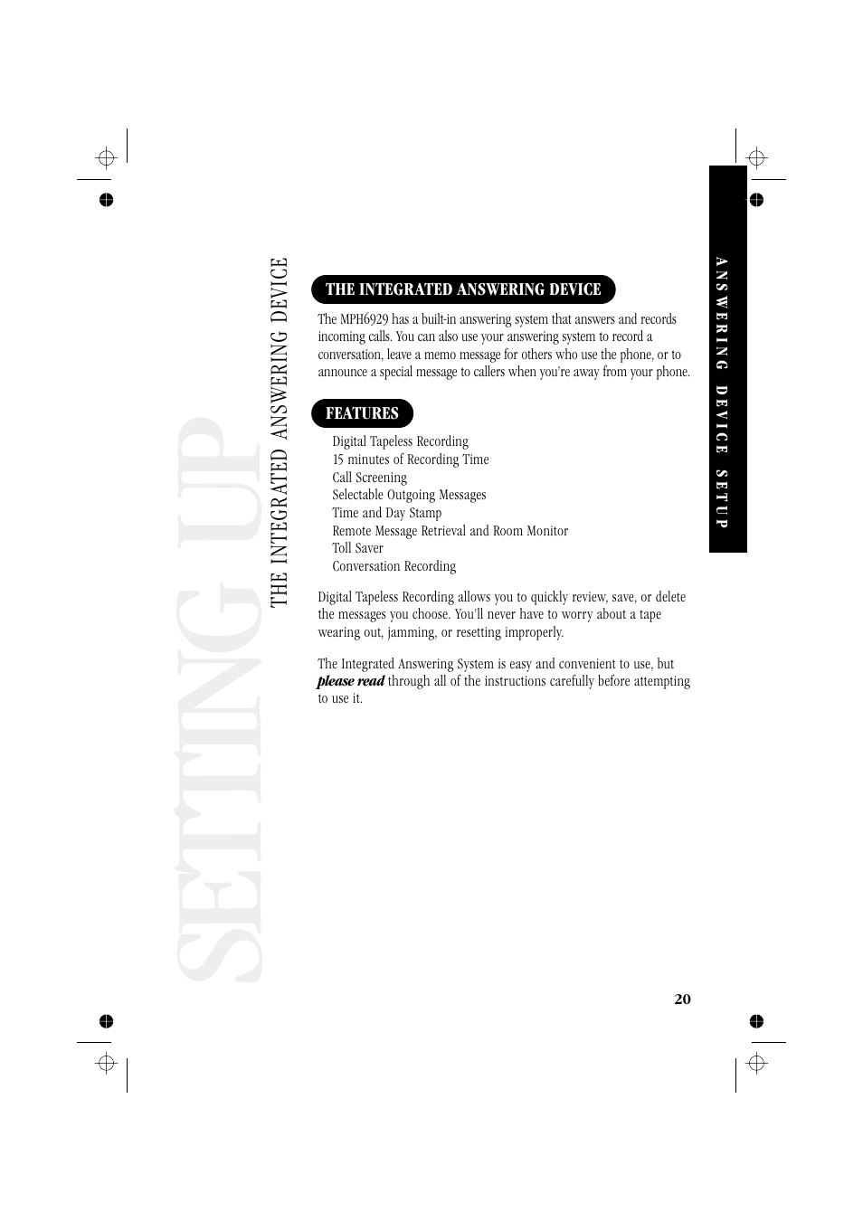 Setting up | Memorex MPH6929 User Manual | Page 25 / 42