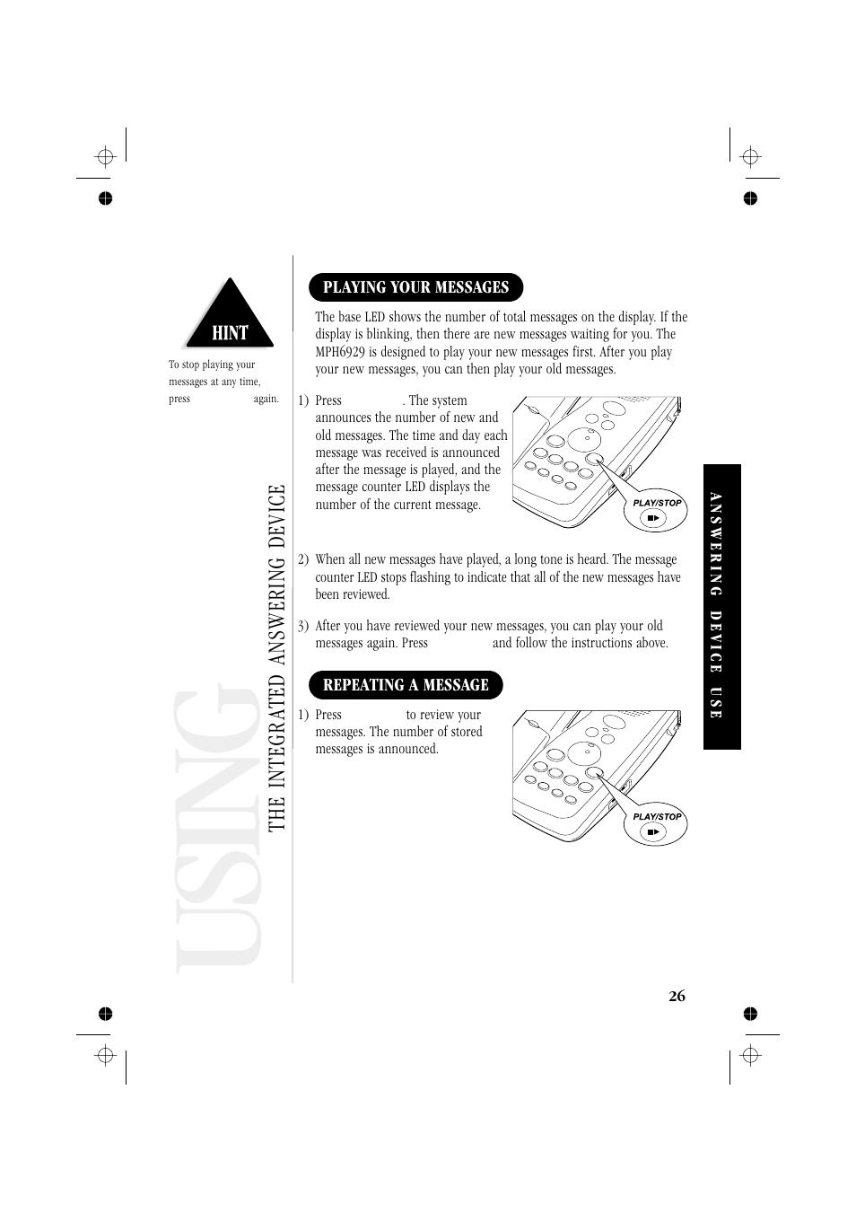 Usi n g | Memorex MPH6929 User Manual | Page 31 / 42